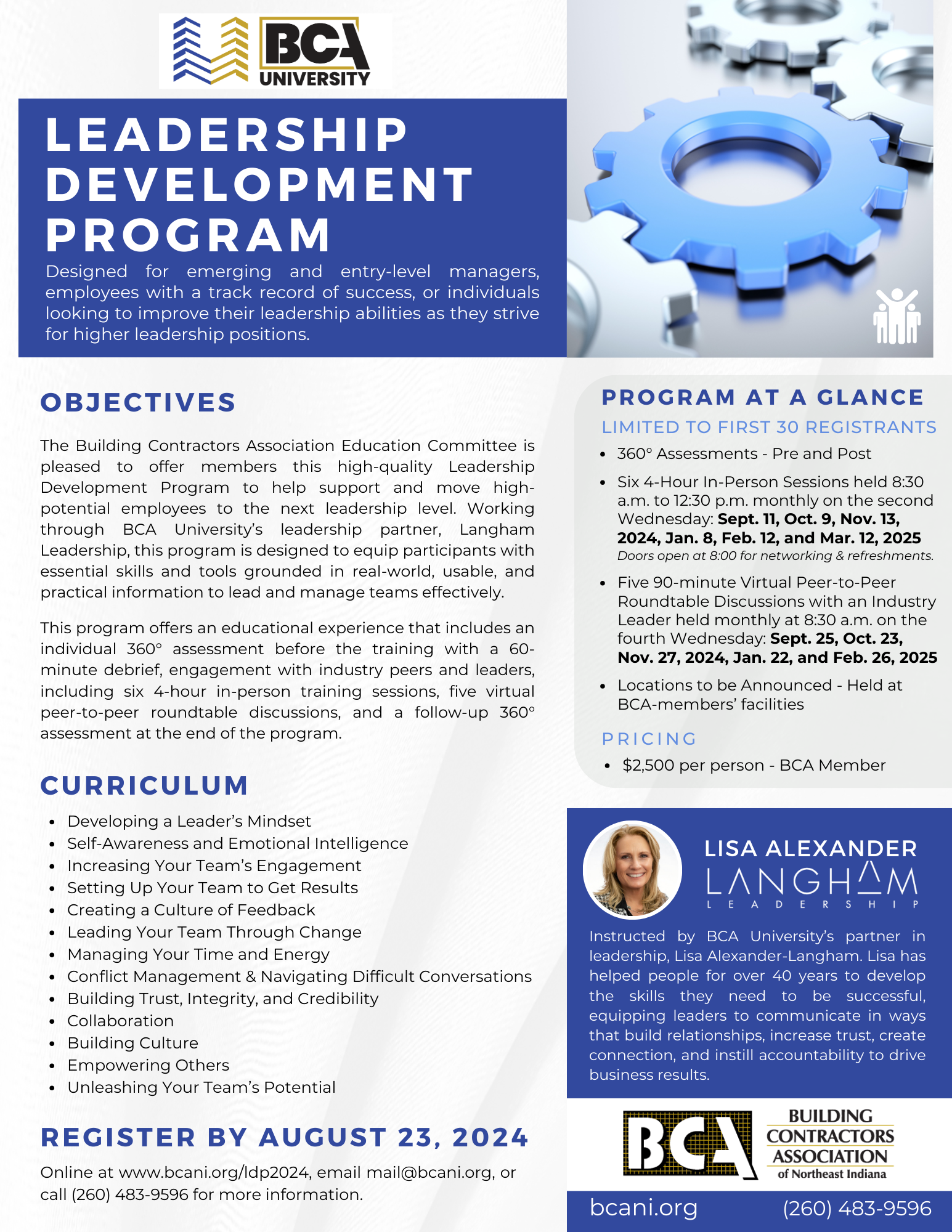 BCA University Leadership Development Program