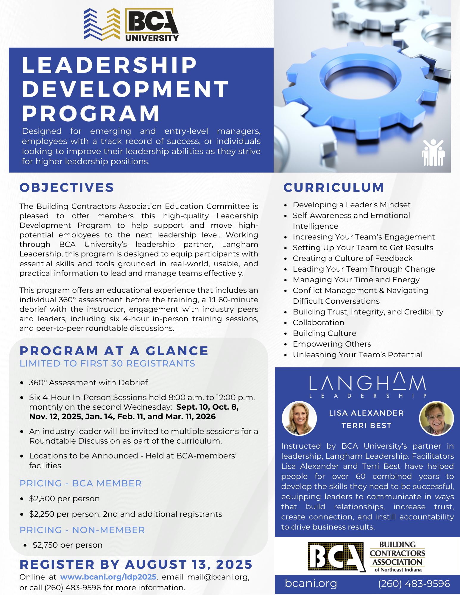 BCAU LDP Program Flyer 2025